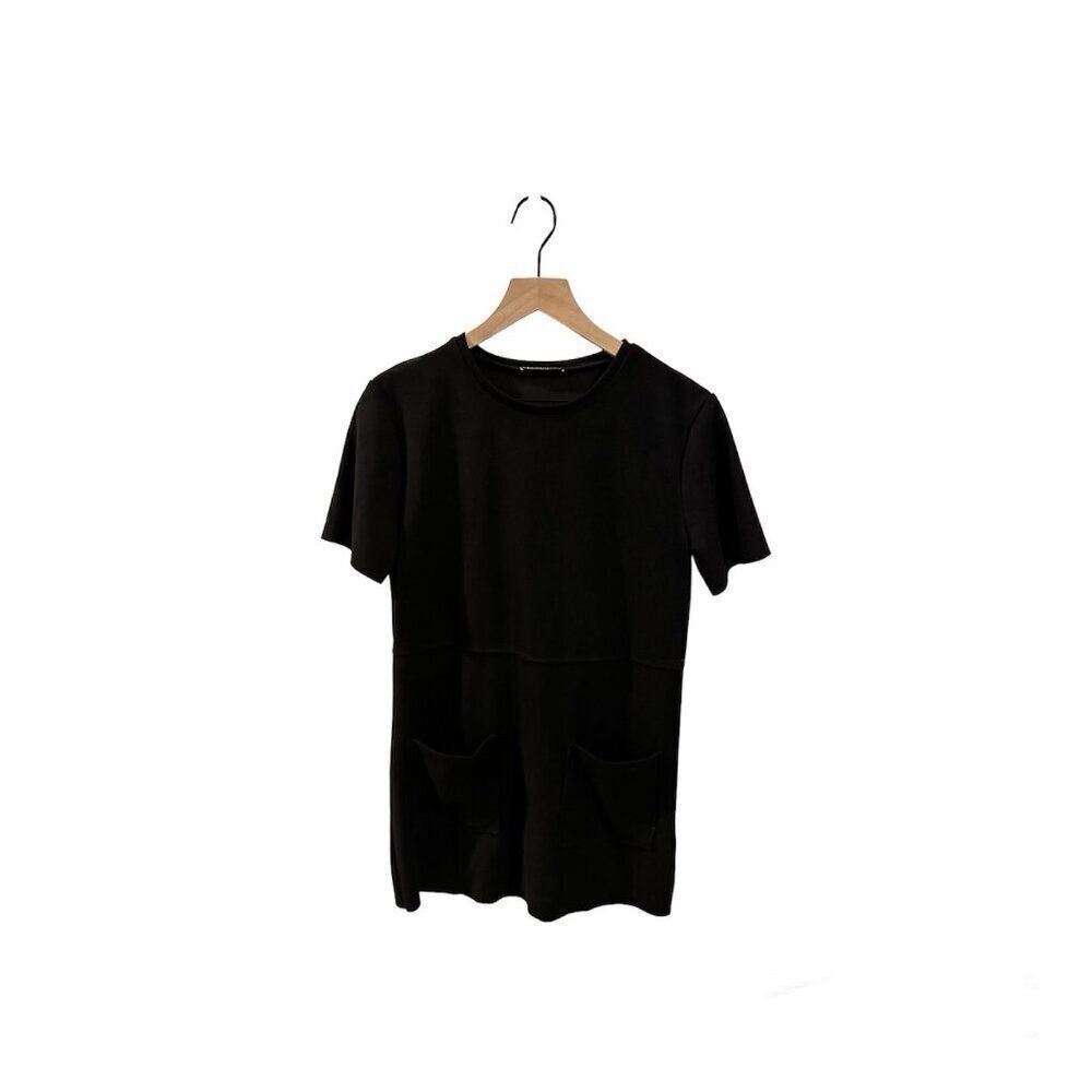 Zara Shift Short Sleeve Black Size S Dress
